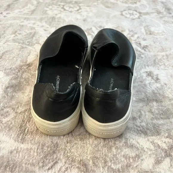 Rebecca Minkoff black leather slip on comfort sneaker. Size 8.5 - Picture 6 of 7